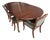 Carl Forslund Cherry Dining Table With Six Chairs and Custom Table Pads For Sale