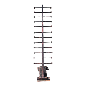 19th Century Original Painted Folky Textile and Country Store Rack