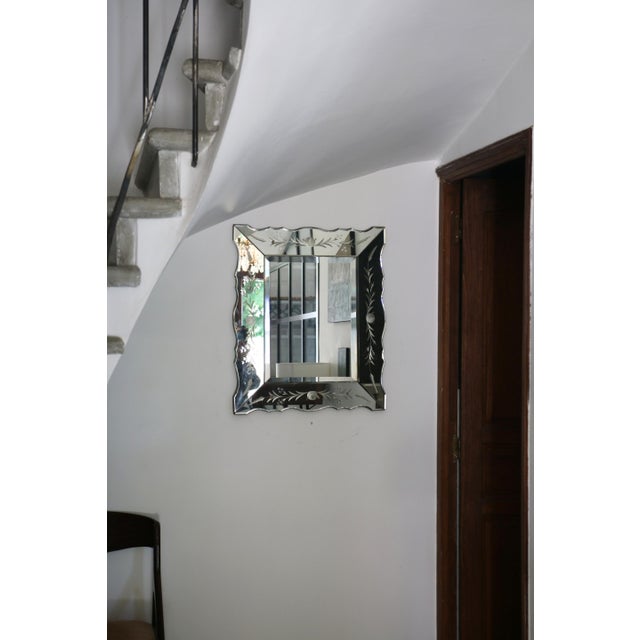 Venetian Beveled Mirror, 1940s-1950s For Sale - Image 10 of 15