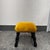 Design Plus Gallery presents an English Victorian Style Footstool. This petite footstool has a golden yellow velvet...