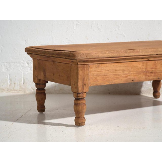 Antique Pine Low Table For Sale - Image 5 of 10