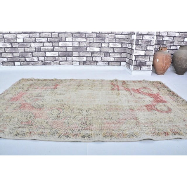 1950s Anatolian Vintage Wool Rug For Sale - Image 5 of 10