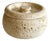 Italian Round Travertine Box with Lid by Fratelli Mannelli, 1960s For Sale