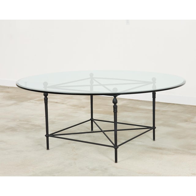 Neoclassical Michael Taylor Design Neoclassical Montecito Dining Table For Sale - Image 3 of 12