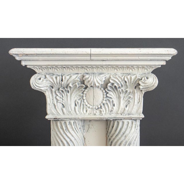 Neoclassical Neoclassical Painted Wood Pedestal / Plant Stand For Sale - Image 3 of 7