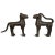 Vintage African Benin Bronze Leopard Sculpture For Sale In Los Angeles - Image 6 of 9