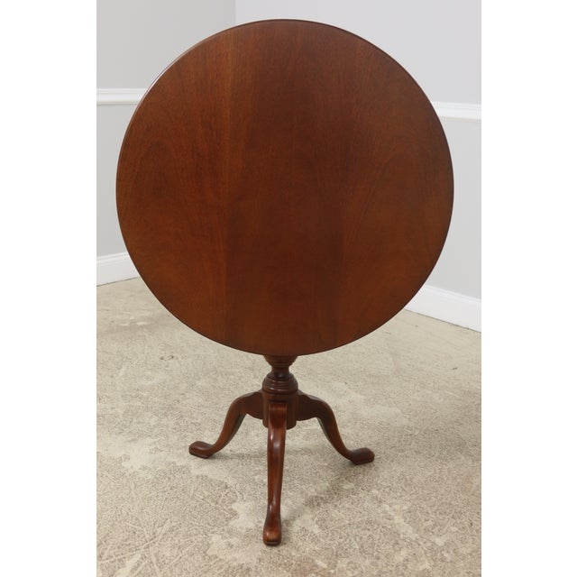 Hickory Chair Co Queen Anne Mahogany Tilt Top Table Chairish