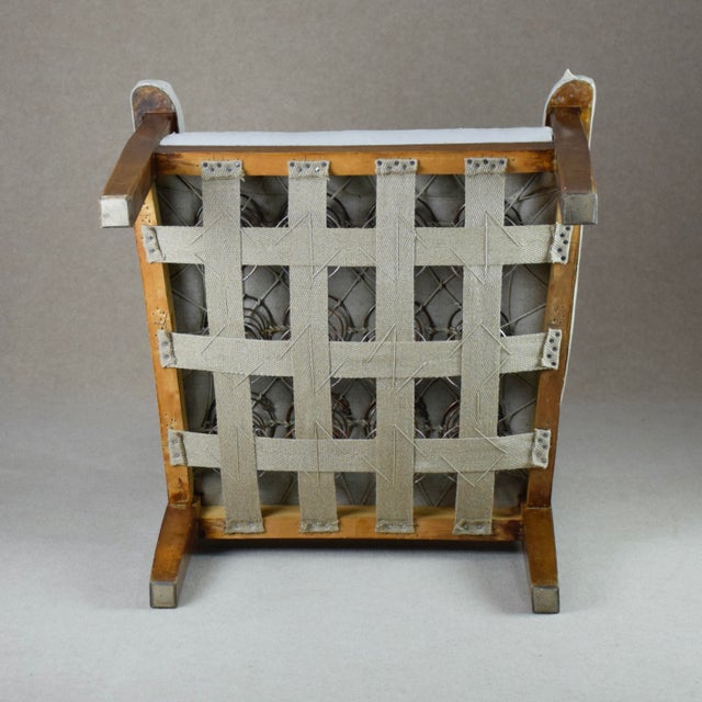 Wood Antique Art Nouveau Swedish Armchair, 1890s For Sale - Image 7 of 8