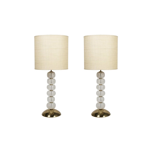 Metal Murano Glass Table Lamp, 1980s For Sale - Image 7 of 7