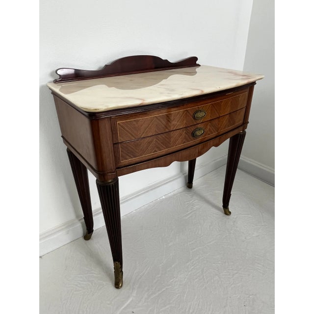 1950s Mid-Century Modern Italian Nightstands, 1950s, Set of 2 For Sale - Image 5 of 14