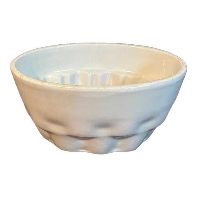 Antique Victorian English Ironstone Oval Jelly/Pudding Aspic Blancmange Cake Mould Mold For Sale