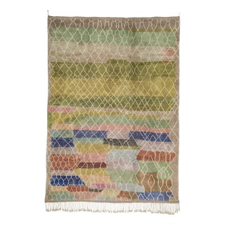Large Hand-Knotted Wool Premium Rug by Azele Studio For Sale
