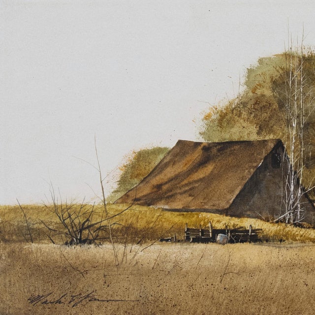 1990s 'Field Mice', American School Realist Landscape For Sale - Image 5 of 8
