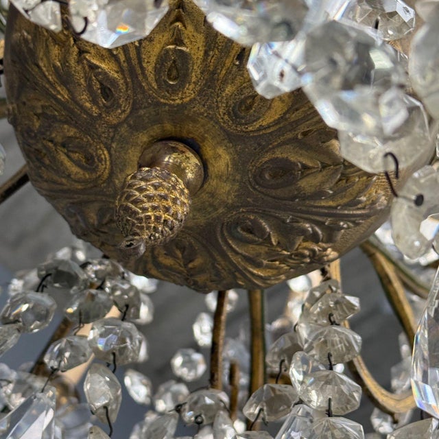 Louis XVI Style, Bronze, Crystal, Thirty-Light Chandelier, France, 19th/20th C. For Sale - Image 14 of 16