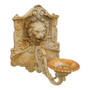 19th C. Cast-Iron Lion Head Architectural Salvage Bracket