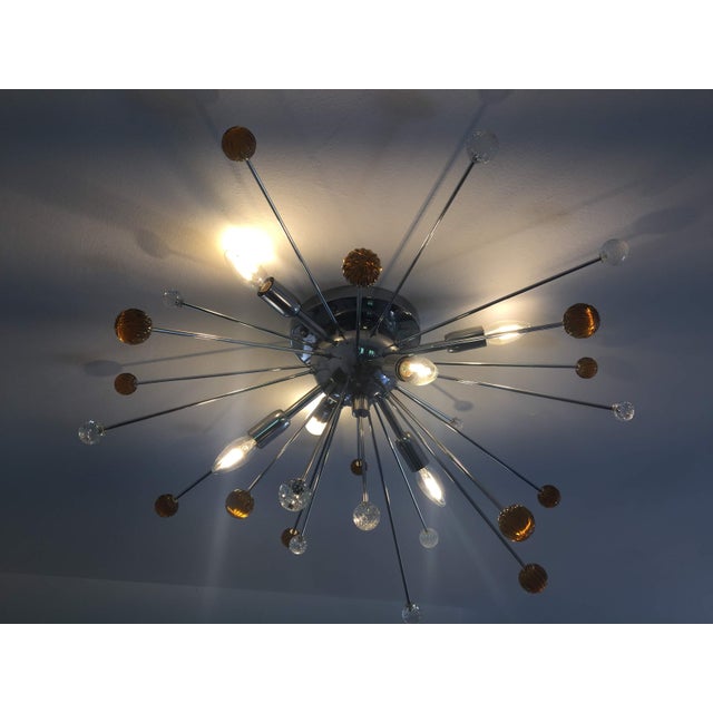 2010s Murano Glass Flush Mount Sputnik For Sale - Image 5 of 6