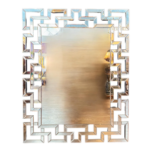Large Hollywood Regency Chinoiserie Mirror