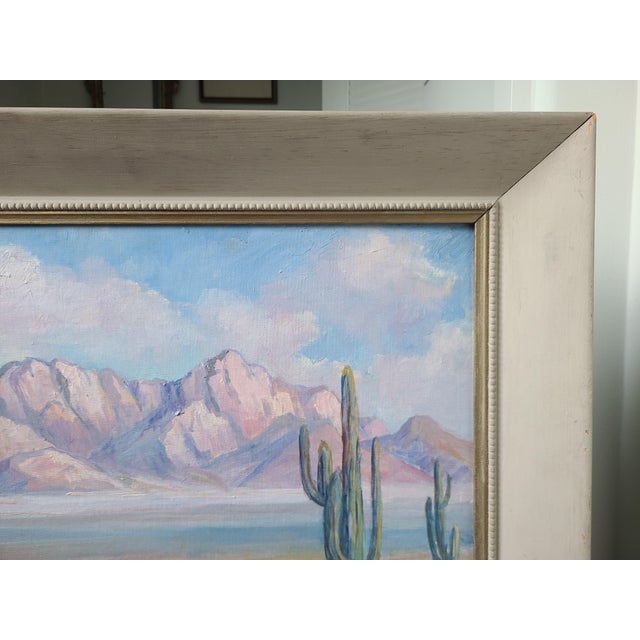 Pascal Hyde 1950s Oil Painting Mojave Desert Landscape For Sale - Image 11 of 18