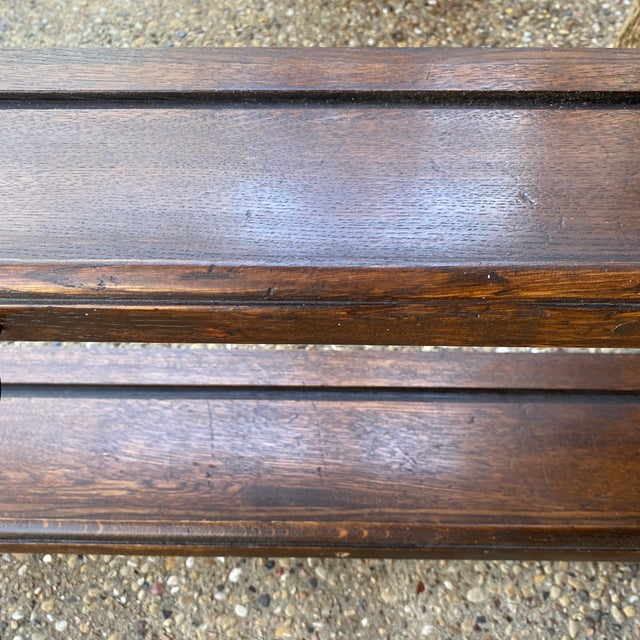 Wood Vintage Wooden Wall Mount Plate Rack or Display Shelf For Sale - Image 7 of 12