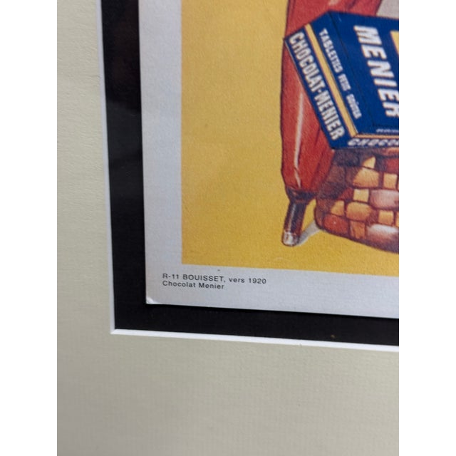 Framed Chocolat Menier Advertising Print For Sale - Image 11 of 12