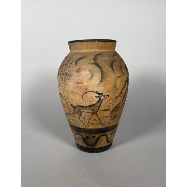 Modern René Buthaud (1886-1986) Large ovoid vase - The Dancers For Sale - Image 3 of 10
