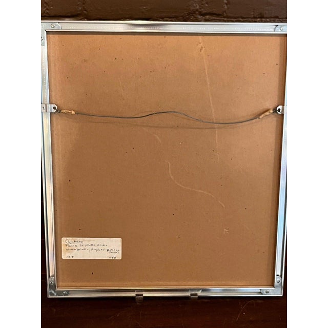 Frances Shifflette Hicks 1988 Woven Painting Capistrano 3d Shadowbox Art For Sale - Image 10 of 11