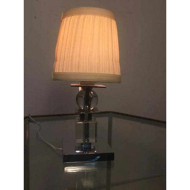 French Art Deco Lamps Attributed to Jacques Adnet - a Pair For Sale - Image 10 of 12