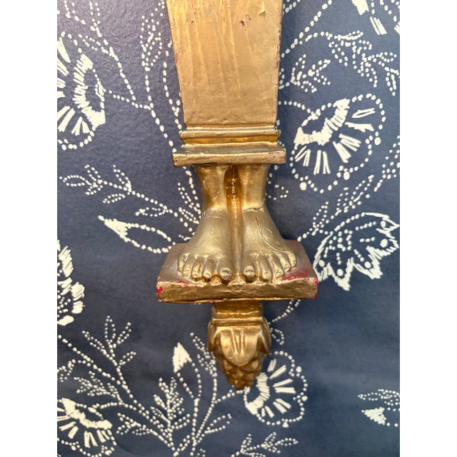 1970’s Egyptian Revival Gilt Wood Wall Decor For Sale - Image 6 of 12