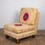 New slipper chair upholstered in a vintage, 1940's Suzani from Uzbekistan. The wood ball feet are a playful touch to the...