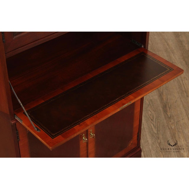 Hekman Federal Style Mahogany Secretary Bookcase For Sale - Image 10 of 13