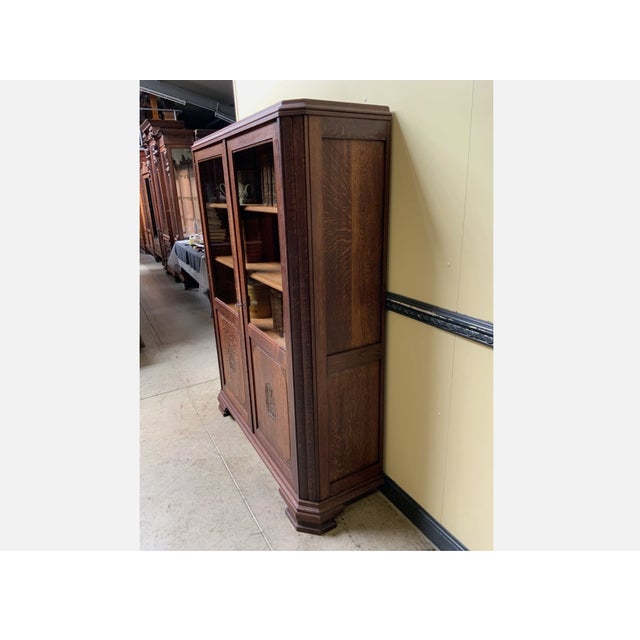 Vintage Art Deco Bookcase, 1925 For Sale - Image 4 of 9