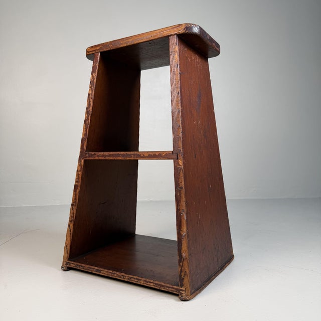 Contemporary Vintage Japanese Fumidai Wooden Step Stool, 1920s For Sale - Image 3 of 9