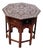 Indian Rosewood Octagonal Side Table with Floral Inlay For Sale