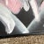 Textile Postmodern Abstract Framed Black and Pink Painting For Sale - Image 7 of 8