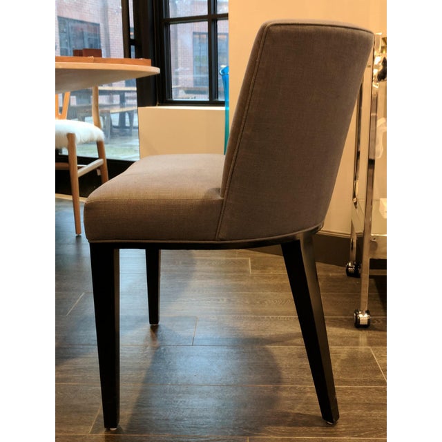 Contemporary Grey Fabric Dining Chair Chairish