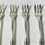 Metal 1940s Vintage Hollywood Regency English Chippendale Silverplate Seafood Forks - Set of 5 For Sale - Image 7 of 10