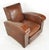 Art Deco Pair of Vintage Tank Art Deco Leather Club Chairs For Sale - Image 3 of 10