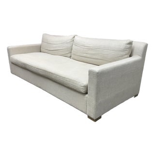 Restoration Hardware Belgian Track Arm Sofa For Sale