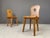 Brown Vintage Brutalist Dining Chairs, 1960s, Set of 4 For Sale - Image 8 of 12