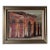 Vintage Spanish Colonial Architectural Streetscape Oil on Canvas – Framed For Sale