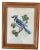 Vintage Cross-Stitched Embroidered Framed Songbirds. Set of Four. For Sale - Image 4 of 8