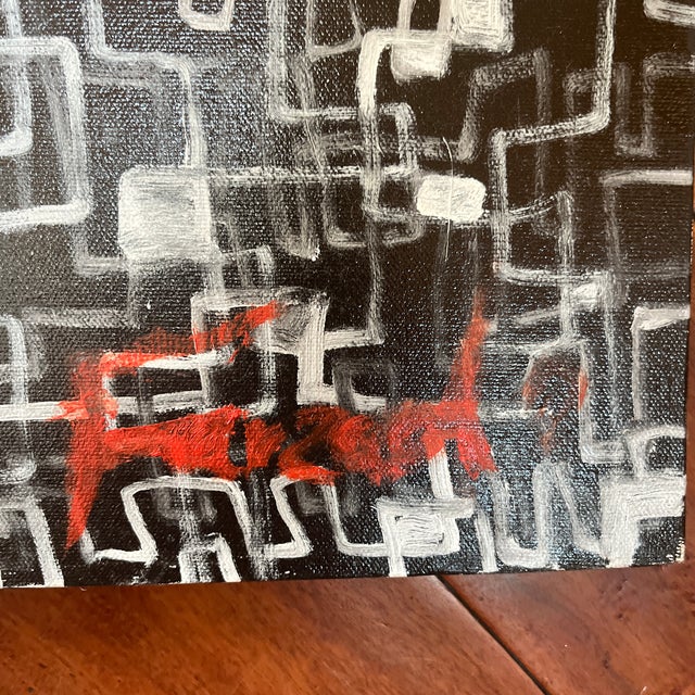 Huge Abstract Acrylic Painting - Artist Signed For Sale In San Diego - Image 6 of 7