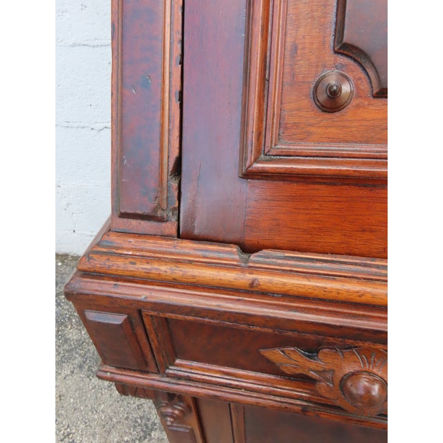Late 1880s Victorian Eastlake Two Part Tall Secretary Desk 6372 For Sale - Image 10 of 18
