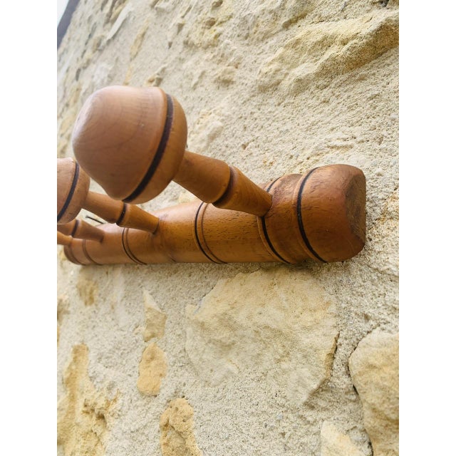 Mid-Century Faux Bamboo Wall Mount Coat Rack, 1950s For Sale - Image 12 of 18