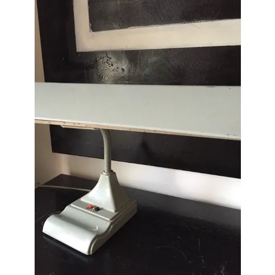 Beautiful industrial flex arm table lamp. So industrial chic.