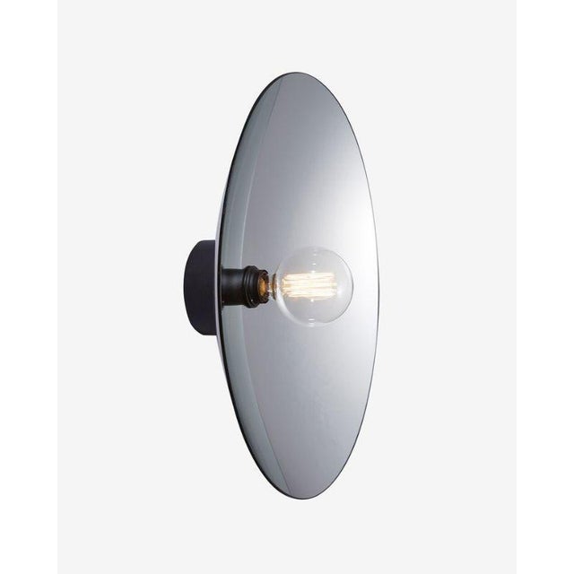 Silver zénith wall light, large by radar materials: silver thermoformed glass, metal. Dimensions: w 15 x d 70 cm also...