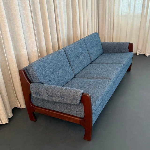 Selig Scandinavian Modern Three Seat Rosewood Sofa by Selig For Sale - Image 4 of 10