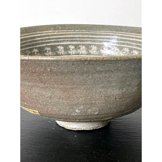 Asian Antique Ceramic Bowl Buncheong Ware Joseon Dynasty For Sale - Image 3 of 13