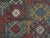 1970s Vintage Handmade Wool Cotton Blue Area Rug For Sale - Image 9 of 11