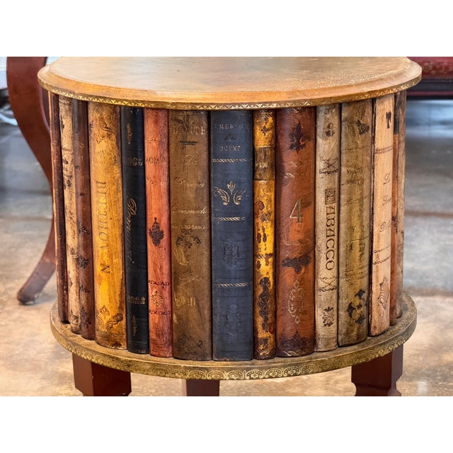 Brown 1950s Italian Faux Book Table For Sale - Image 8 of 8